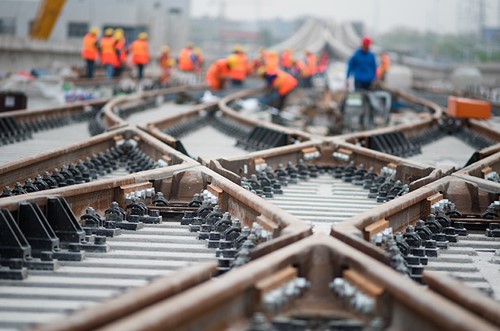 workers on the railway