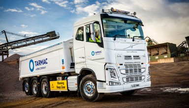 Tarmac lorry on site