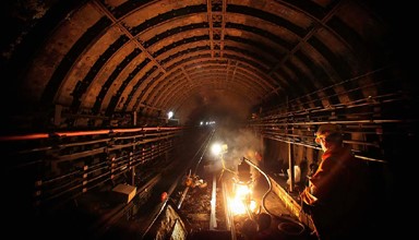 workers in tunnel